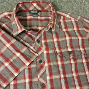 Outdoor Research Mens Plaid Short Sleeve‎ Button Up Shirt Medium Casual